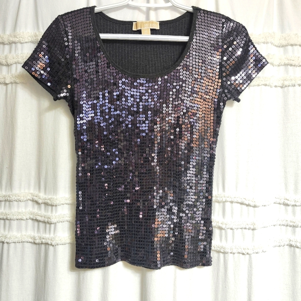 Like New, Michael Kors Sequins Top. Size Small.